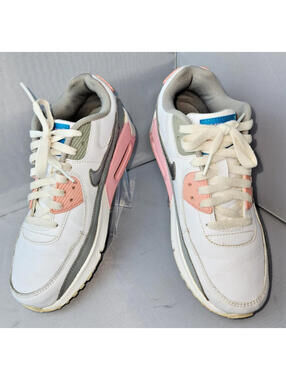 Women's Nike Air Max 90 Black Grey Hyper Pink Size 7